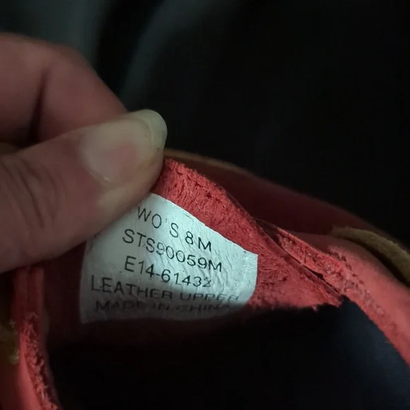 Sperry topsiders, red, size 8. Excellent condition. - Picture 10 of 11